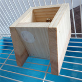 Max Pet Hamster, Chinchilla, Guinea Pig, Parrot Feeding Wood Bowl Rectangle