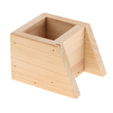 Max Pet Hamster, Chinchilla, Guinea Pig, Parrot Feeding Wood Bowl Rectangle
