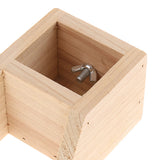 Max Pet Hamster, Chinchilla, Guinea Pig, Parrot Feeding Wood Bowl Rectangle