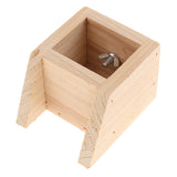 Max Pet Hamster, Chinchilla, Guinea Pig, Parrot Feeding Wood Bowl Rectangle