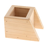 Max Pet Hamster, Chinchilla, Guinea Pig, Parrot Feeding Wood Bowl Rectangle