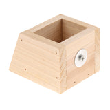 Max Pet Hamster, Chinchilla, Guinea Pig, Parrot Feeding Wood Bowl Rectangle