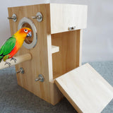 Max Small Pet Bird Parrot Hatching Breeding Box Nest House Small Single Door