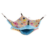 Max Small Pet Hamster Ferret Double Bunkbed Cage Hammock Hanging Bed Yellow+Blue