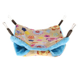 Max Small Pet Hamster Ferret Double Bunkbed Cage Hammock Hanging Bed Yellow+Blue