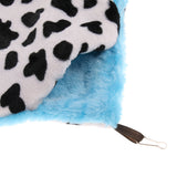 Max Small Pet Hamster Ferret Double Bunkbed Cage Hammock Hanging Bed Cow+Blue