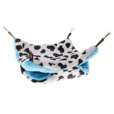 Max Small Pet Hamster Ferret Double Bunkbed Cage Hammock Hanging Bed Cow+Blue