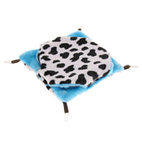 Max Small Pet Hamster Ferret Double Bunkbed Cage Hammock Hanging Bed Cow+Blue
