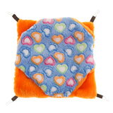 Max Small Pet Hamster Ferret Double Bunkbed Cage Hammock Hanging Bed Blue+Orange