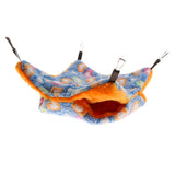 Max Small Pet Hamster Ferret Double Bunkbed Cage Hammock Hanging Bed Blue+Orange