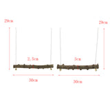 Max Wild Natural Prickly Wood Stand Perch Swing For Bird Parrot L