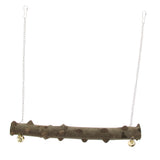 Max Wild Natural Prickly Wood Stand Perch Swing For Bird Parrot L