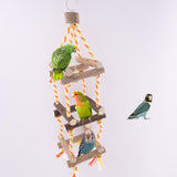 Max Wooden Birds Cage Hanging Toys Bird Parrot Chewing & Standing Toy