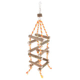 Max Wooden Birds Cage Hanging Toys Bird Parrot Chewing & Standing Toy