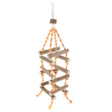 Max Wooden Birds Cage Hanging Toys Bird Parrot Chewing & Standing Toy