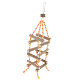 Max Wooden Birds Cage Hanging Toys Bird Parrot Chewing & Standing Toy