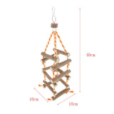 Max Wooden Birds Cage Hanging Toys Bird Parrot Chewing & Standing Toy