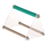 Max Parrot Cage Perch Wooden Platform for Birds with Natural Hardwood Branches S