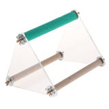 Max Parrot Cage Perch Wooden Platform for Birds with Natural Hardwood Branches S