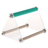 Max Parrot Cage Perch Wooden Platform for Birds with Natural Hardwood Branches S