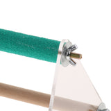 Max Parrot Cage Perch Wooden Platform for Birds with Natural Hardwood Branches S