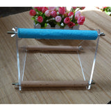 Max Parrot Cage Perch Wooden Platform for Birds with Natural Hardwood Branches S