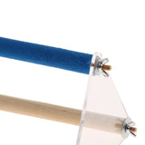 Max Parrot Cage Perch Wooden Platform for Birds with Natural Hardwood Branches L