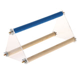 Max Parrot Cage Perch Wooden Platform for Birds with Natural Hardwood Branches L