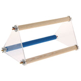 Max Parrot Cage Perch Wooden Platform for Birds with Natural Hardwood Branches L