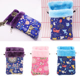 Max Pet Hamster Parrot Ferret Bunny Squirrel Cage Hanging Sleep Bag Pouch Deer Blue