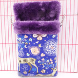 Max Pet Hamster Parrot Ferret Bunny Squirrel Cage Hanging Sleep Bag Pouch Deer Blue