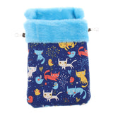 Max Pet Hamster Parrot Ferret Bunny Squirrel Cage Hanging Sleep Bag Pouch Cat Blue