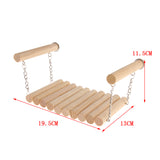 Max Multifunction Small Pet Hamster Wood Sofa Hammock Swing Hanging Toy