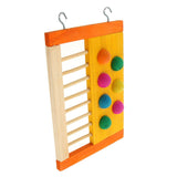 Max Pet Hamster Toys Natural Wooden Colorful Jumping Climbing Ladder Fun Toy