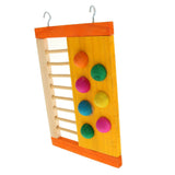 Max Pet Hamster Toys Natural Wooden Colorful Jumping Climbing Ladder Fun Toy