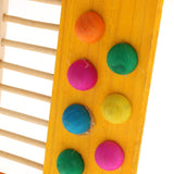 Max Pet Hamster Toys Natural Wooden Colorful Jumping Climbing Ladder Fun Toy