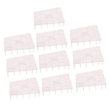 Max 10Pack Aquarium Fish Tank Bottom Filter Board 5.7-inch by 5.7-inch White