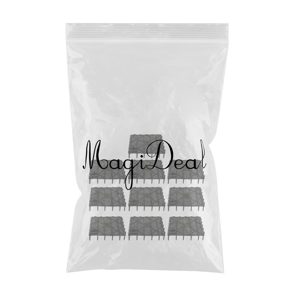 Max 10Pack Aquarium Fish Tank Bottom Filter Board 5.7-inch by 5.7-inch Black
