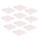 Maxbell 10Pack Aquarium Fish Tank Bottom Filter Board 5.7-inch by 5.7-inch White Open