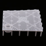 Maxbell 10Pack Aquarium Fish Tank Bottom Filter Board 5.7-inch by 5.7-inch White Open
