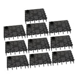 Maxbell 10Pack Aquarium Fish Tank Bottom Filter Board 5.7-inch by 5.7-inch Black Open