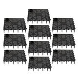 Maxbell 10Pack Aquarium Fish Tank Bottom Filter Board 5.7-inch by 5.7-inch Black Open
