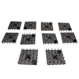 Maxbell 10Pack Aquarium Fish Tank Bottom Filter Board 5.7-inch by 5.7-inch Black Open