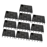 Maxbell 10Pack Aquarium Fish Tank Bottom Filter Board 5.7-inch by 5.7-inch Black Open