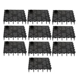Maxbell 10Pack Aquarium Fish Tank Bottom Filter Board 5.7-inch by 5.7-inch Black Open