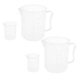 Maxbell 2 Set of 4 Pcs Measuring Cups for Reptile Medicine Water Proportion