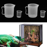 Maxbell 2 Set of 4 Pcs Measuring Cups for Reptile Medicine Water Proportion
