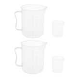 Maxbell 2 Set of 4 Pcs Measuring Cups for Reptile Medicine Water Proportion