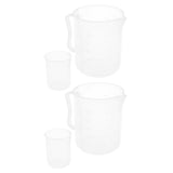 Maxbell 2 Set of 4 Pcs Measuring Cups for Reptile Medicine Water Proportion