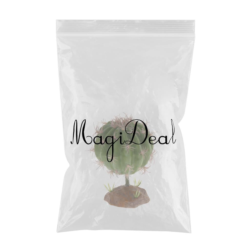 Max Succulent Plant with Resin Base Reptile Terrarium Vivarium Ornament 2
